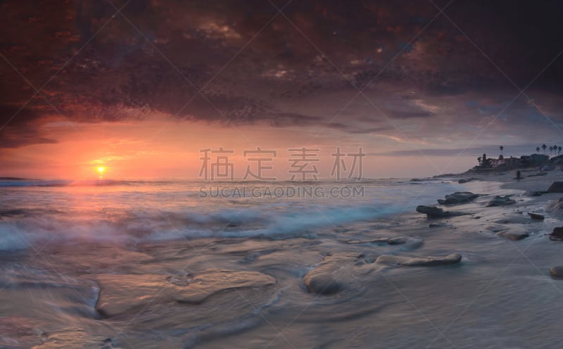 海滩,白昼,水,天空,水平画幅,无人,户外,圣地亚哥,海景,饮用水