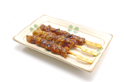煎鸡肉,日式烧鸡,酒屋,烤串,饮食,水平画幅,日本,桃,开胃酱,肉