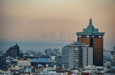 马德里,水平画幅,交通,户外,白人,保垒之门,方向,都市风景,商业金融和工业,城镇