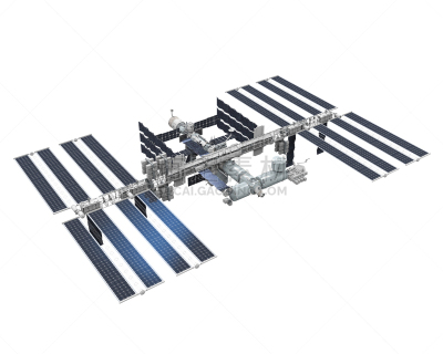 国际空间站,空间站,登月舱,航天飞机,宇航员,轨道运行,太空,水平画幅,形状,绘画插图