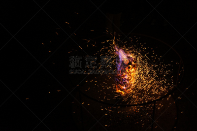 火,伦敦大火,现代艺术馆,烟火效应,旅游目的地,水平画幅,夜晚,无人,画廊,英国