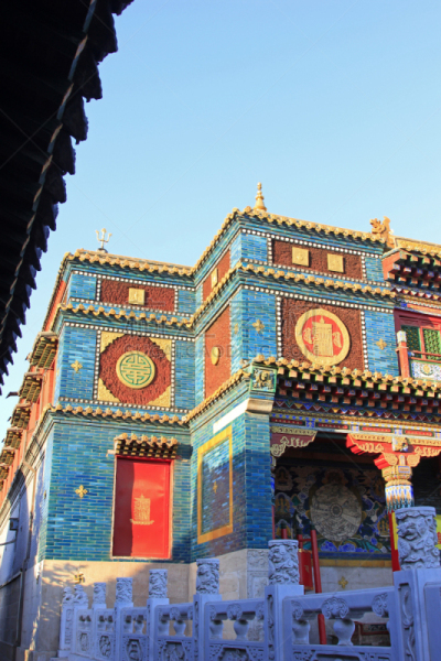 栏杆,内蒙古自治区,呼和浩特,美因河,2015年,城市,二月,礼堂,喇麻庙