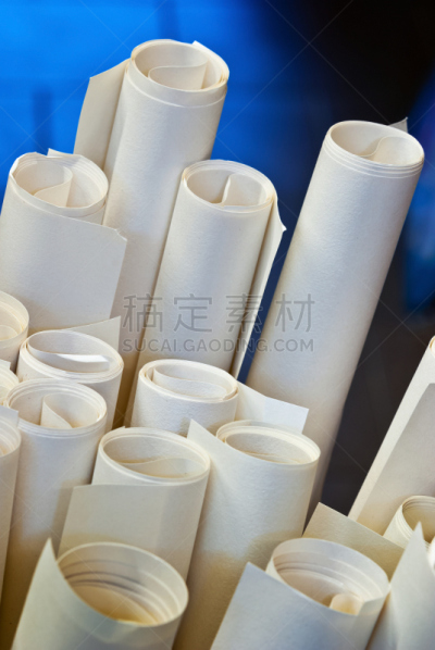 包装纸,办公用品,大特写,垂直画幅,装管,无人,纸板,材料,造纸工业,管道