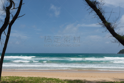 波浪,水,海滩,自然美,热带气候,云,泰国,夏天,户外