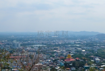 泰国,山,航拍视角,查济,白昼,乡村,风,云,湄南河