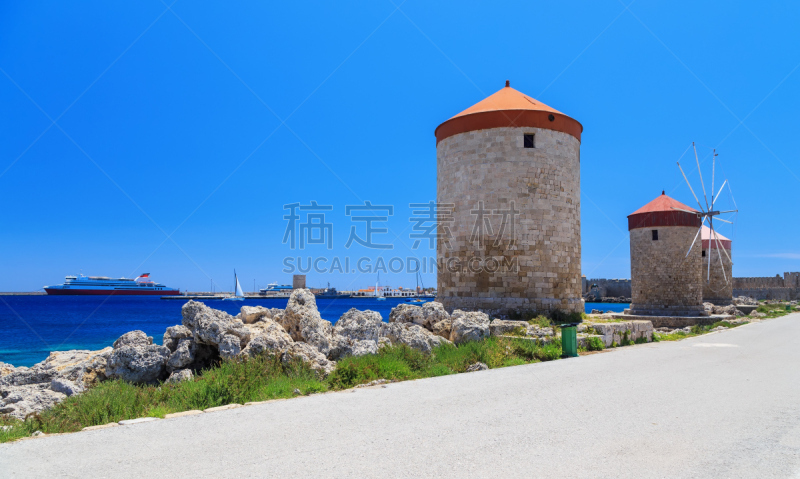 海洋,日光,传统风车,海港,白昼,海湾,背景,天空,风,水平画幅