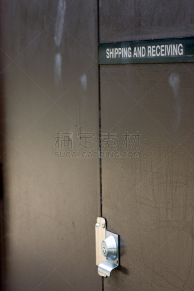 海上运输,工业用门,后门,垂直画幅,褐色,配送中心,无人,金属,门,银
