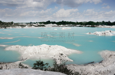 蓝湖,岛,勿里洞岛,印度尼西亚,水,天空,人造的,水平画幅,云,无人