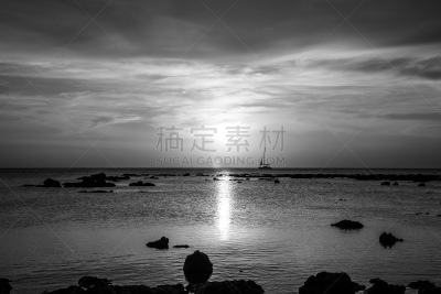 蓝塔岛,云,泰国,天空,沙子,海洋,海滩,甲米省,前面,日落