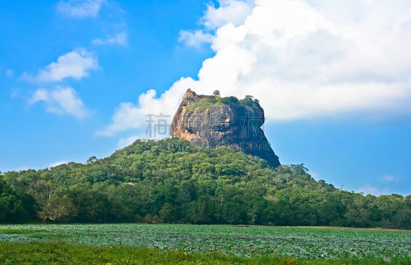 锡吉里耶,岩石,大约5世纪,丹布拉,岩面,自然,旅游目的地,水平画幅,无人,斯里兰卡