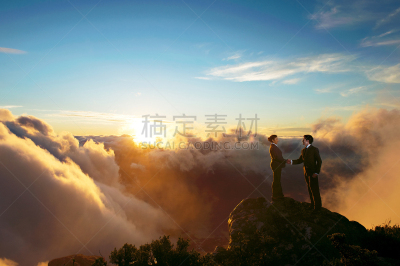 高处,积极行动,南非文明,海岬,天空,男商人,仅成年人,中年人,商务,悬崖