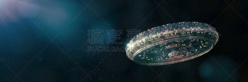 未来,星星,绘画插图,空间站,三维图形,明亮,天空,人造的,车轮