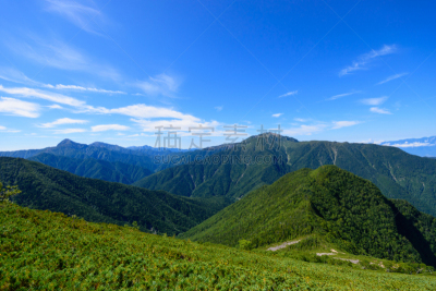 甲斐驹岳山,日本阿尔卑斯山脉,山脊,山,看风景,南,美因河,北岳山,赤石山脉,自然
