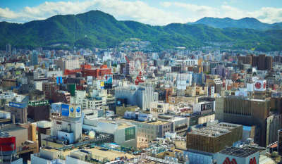 札幌,城市,无线电通信塔,图像,无人,市区路,大通公园,夏天,户外,水平画幅