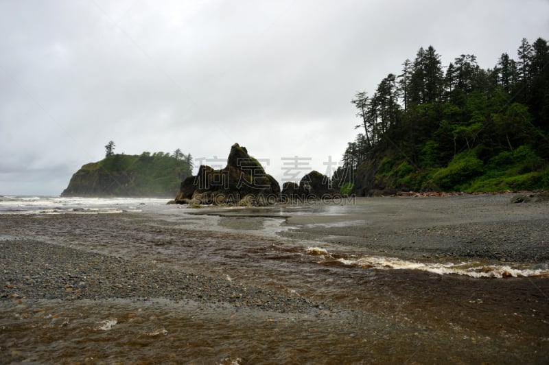 鲁比海滩,奥林匹克国家公园,奥林匹克山,浮木,水平画幅,岩石,木制,无人,圆木,户外