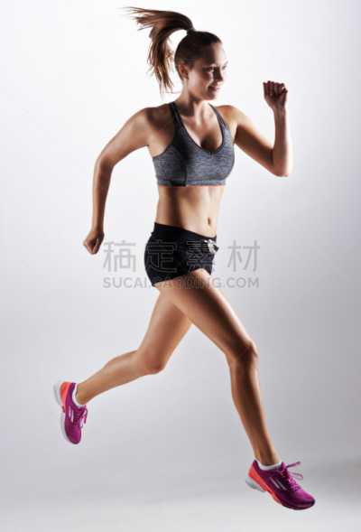 垂直画幅,留白,健康,图像,仅成年人,青年人,运动,信心,女人