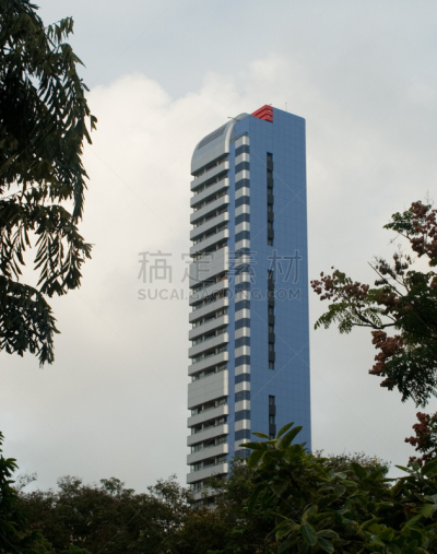 银色,孟买,蓝色,建筑外部,印度,垂直画幅,渺茫,无人,整体情况,玻璃
