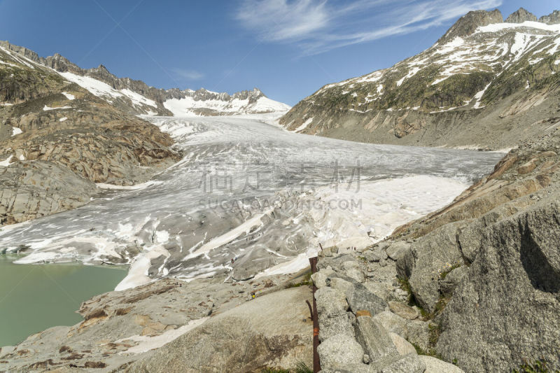 Rhone Glacier,无人,风景,图像,夏天,水平画幅,冰河,瑞士,摄影