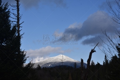 阿迪隆戴克山脉,lake placid town,秋天,图像,雪,美国,无人,户外,水平画幅,八仙湖