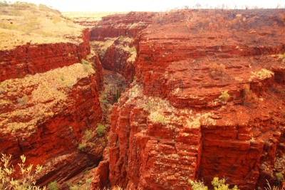 澳大利亚,the pilbara,西澳大利亚,偏远地区,美,气候,沟壑,水平画幅,山,旅行者