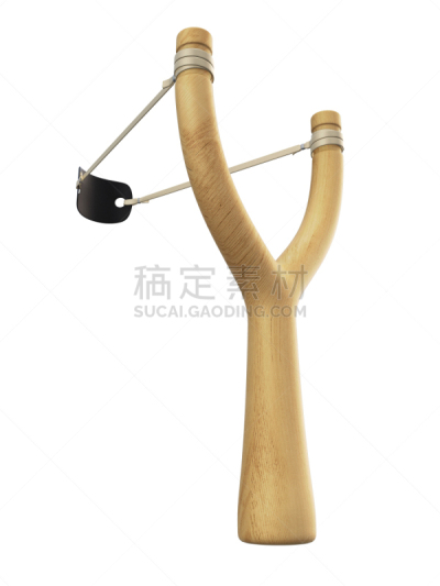 弹弓,三维图形,白色背景,臂吊带,垂直画幅,形状,绘画插图,情绪压力,皮革