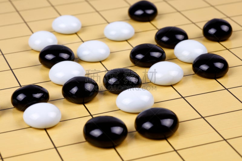 围棋,心理游戏,水平画幅,进行中,格子,组物体,特写,想法,棋盘游戏,白色