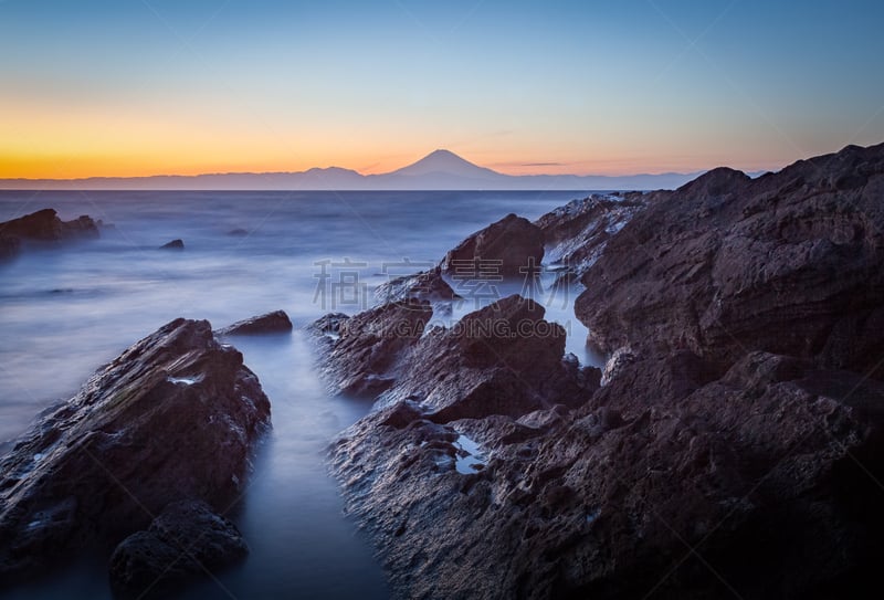 富士山,冬天,山,岛,海洋,季节,摄像机拍摄角度,三浦市,水,天空