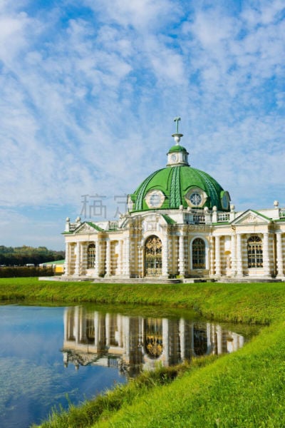 洞室,公园,亭台楼阁,kuskovo庄园,垂直画幅,无人,湖,莫斯科,居住区,俄罗斯