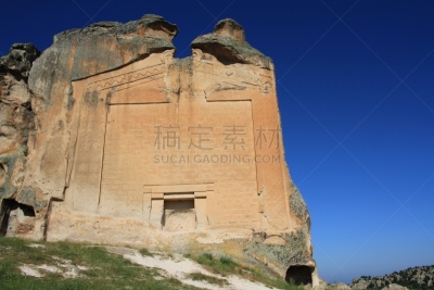纪念碑,土耳其,埃斯基谢希尔,修道院,水平画幅,岩石,安纳托利亚,赫梯文明,建筑,无人