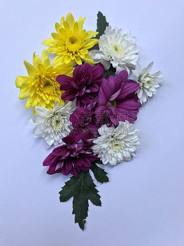Flower arrangement with space for writing