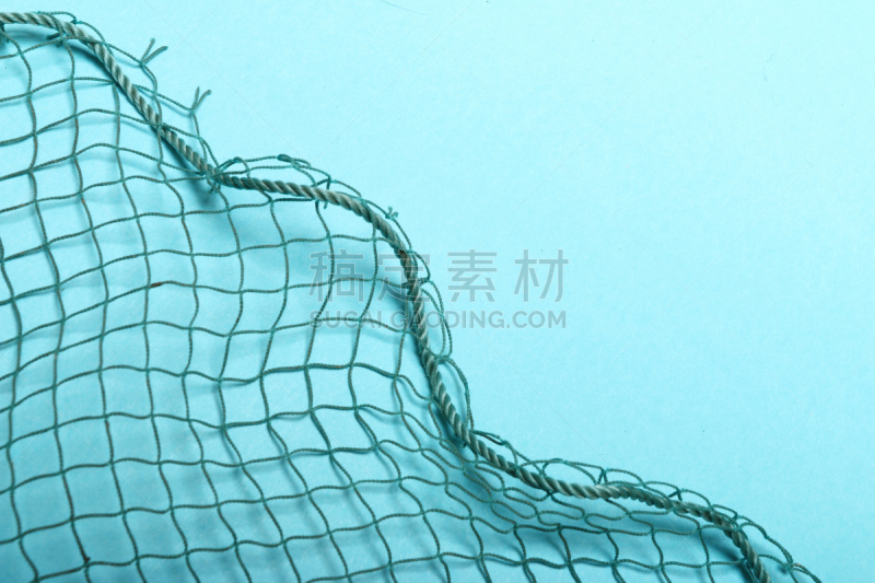 渔网,设计元素,背景聚焦,分离着色,个人随身用品,留白,休闲活动,浮标,水平画幅,简易钓鱼