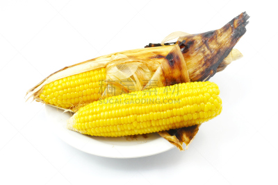 玉米,烤的,格子烤肉,水平画幅,素食,膳食,夏天,户外,晚餐,清新