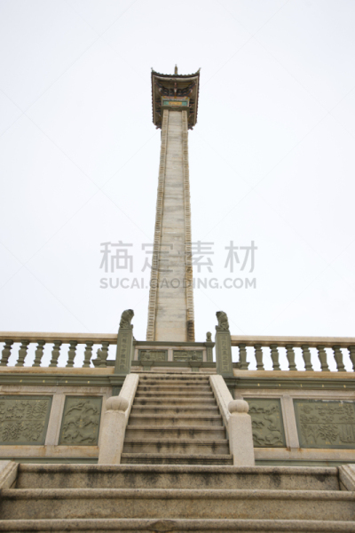 纪念碑,台阶,古典风格,天空,无人,福建省,户外,石材,厦门,花岗岩
