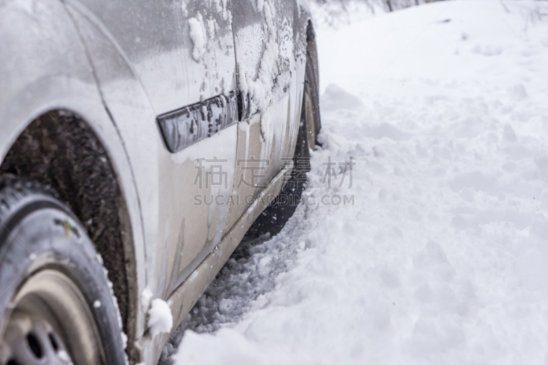 车轮,雪,特写,冬天,危险,冰,轮胎,问题,汽车,驾车