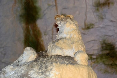 山,伞蜥,石灰质的,洞穴学,方解石,石笋,钟乳石,美,水平画幅,倒塌