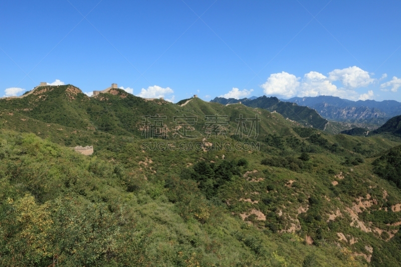 金山岭长城,贝清真寺,蒙古人,慕田峪长城,长城,城墙,旅游目的地,水平画幅,地形,墙