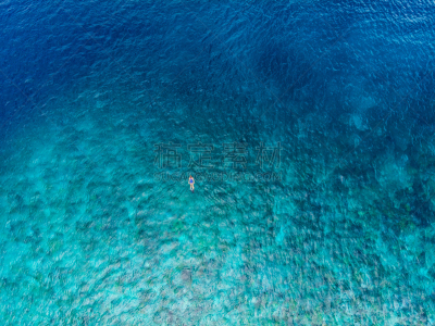 礁石,浮潜,印度尼西亚,人,海洋,旅游目的地,水,瓦卡托比,蓝色,航拍视角
