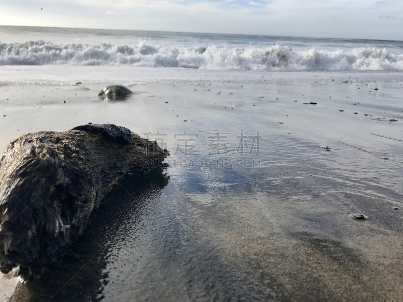 艾尔玛塔多沙滩,马里布,太平洋海岸,风景,图像,加利福尼亚,海洋,太平洋,美国,无人