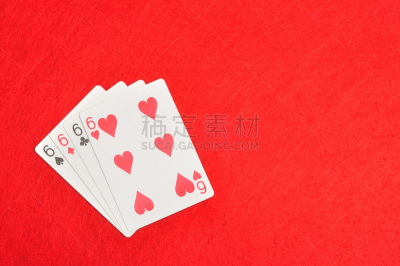 数字6,纸牌,个性,套装,扑克,休闲活动,水平画幅,进行中,风险,偏远的
