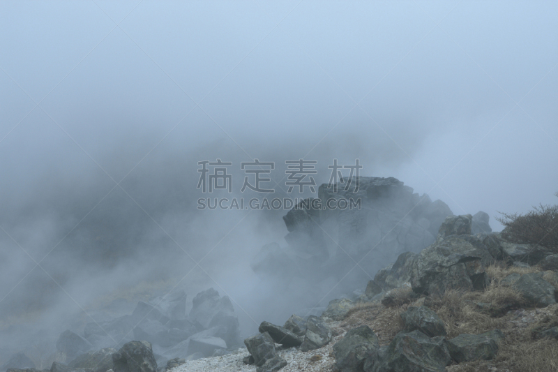 巨大的,硫磺,火山,箱根园,富士箱根伊豆国立公园,水平画幅,地形,无人,亚洲,温泉