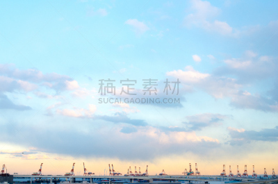 公园,日本,横滨,神奈川县,旅游目的地,水平画幅,无人,户外,山下公园,日落