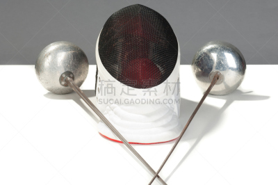 防护面罩,剑,现代五项运动,箔击剑,面罩,水平画幅,击剑,进攻