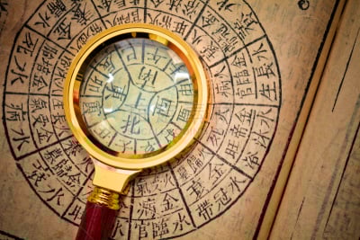 方向,清朝,中医,汉字,针灸,图腾柱,日文,以前的,道教,牛皮纸