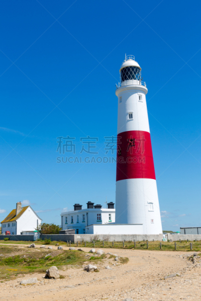 波特兰岛,英格兰,波兰比尔灯塔,多塞特郡,灯塔楼,模式化形象,垂直画幅,水,天空,传统