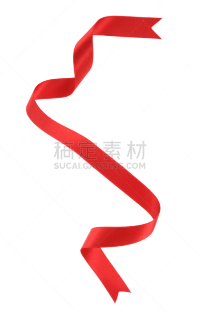 缎带,红色,卷着的,垂直画幅,空白的,留白,纺织品,无人,抽象,正上方视角