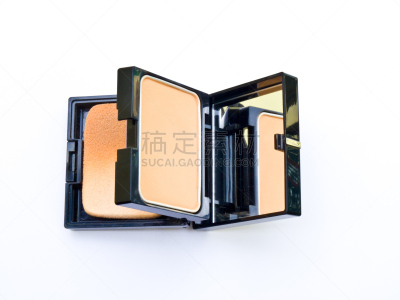 白色背景,黑色,粉饼,分离着色,彩妆,水平画幅,板条箱,塑胶,化妆用品,特写