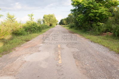 沥青,涡穴,路,损坏的,人行道,亚洲,莫哈韦沙漠,洞,水平画幅,风化的
