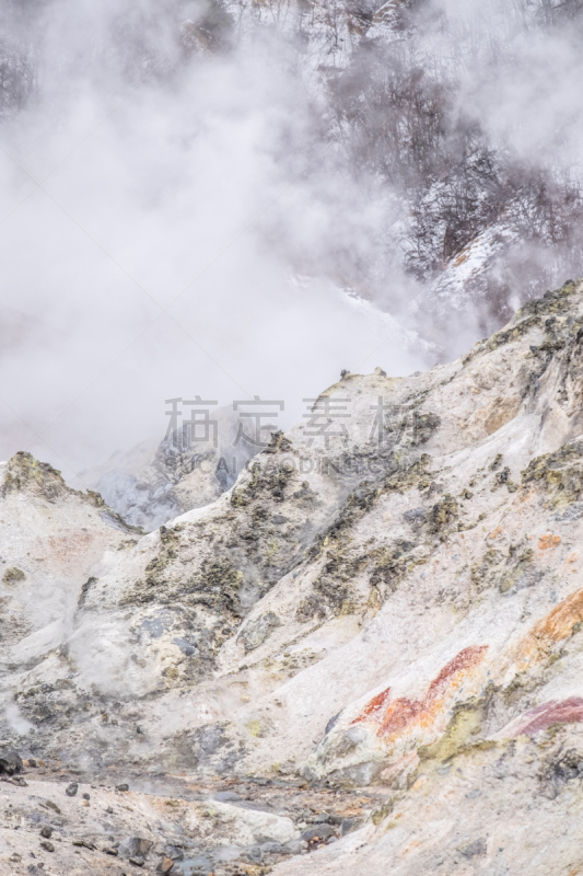 地热发电站,自然,北海道,垂直画幅,水,里山,山,能源,雪,无人