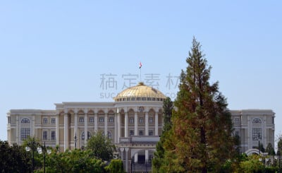 Tajikistan presidential palace façade - Dushanbe