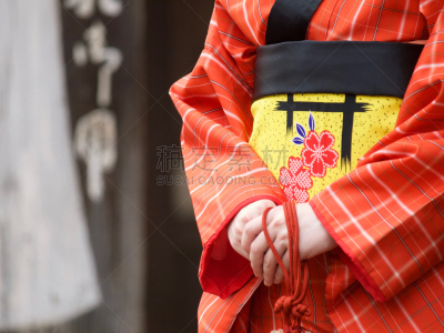 江户时代,日本人,和服,时尚,女人,京都府,水平画幅,户外,仅成年人,京都市